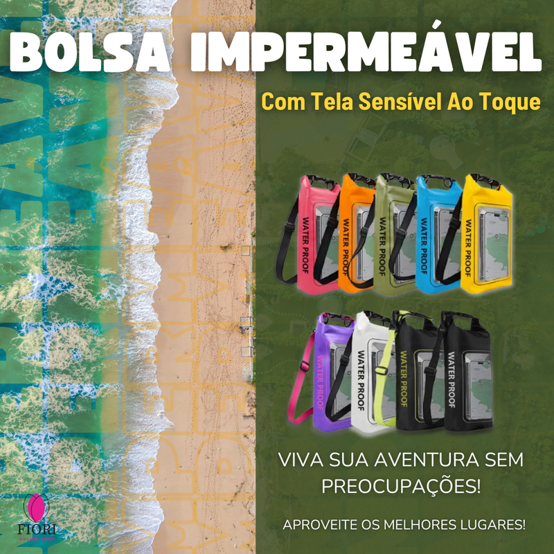 Bolsa À Prova D'Água com Tela Sensível ao Toque - 2L