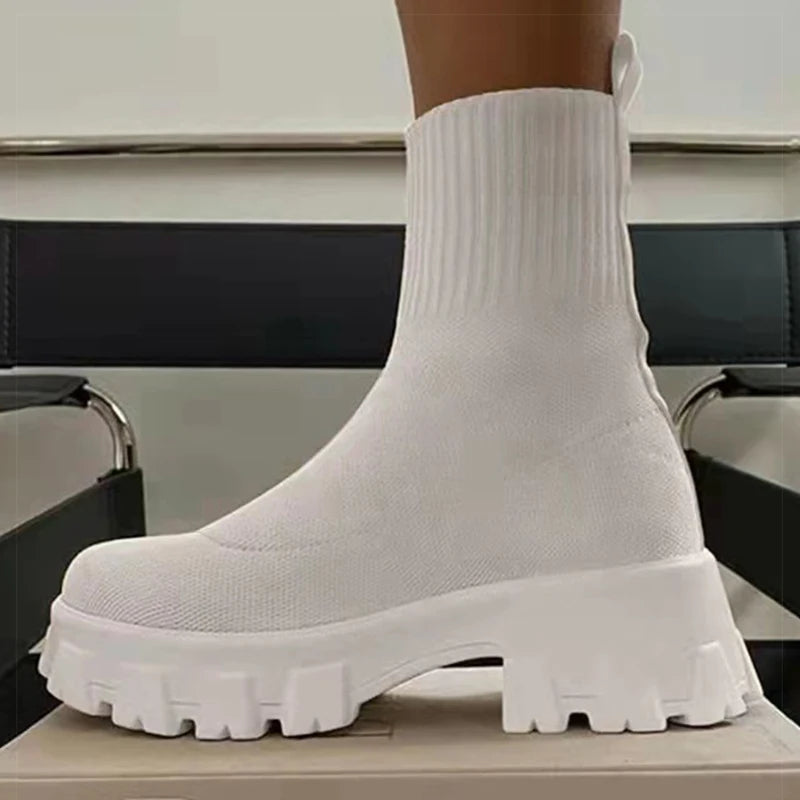 Bota Plataforma Para Mulheres - Conforto e Estilo