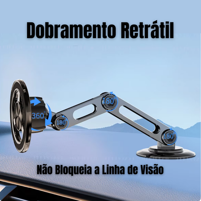 Suporte Magnético de Celular para Carro e Mesa (Rotação 360º)