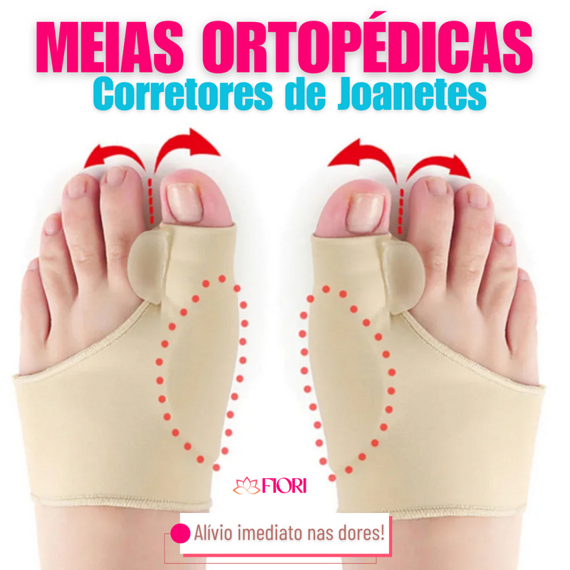 1 Par de Corretores de Joanete - Meia Ortopédica