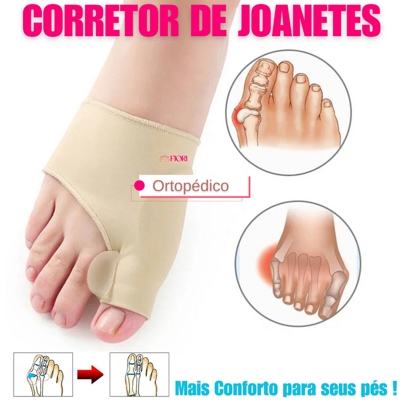 1 Par de Corretores de Joanete - Meia Ortopédica