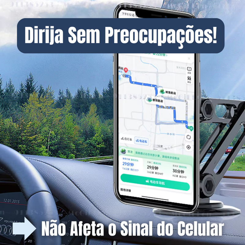 Suporte Magnético de Celular para Carro e Mesa (Rotação 360º)