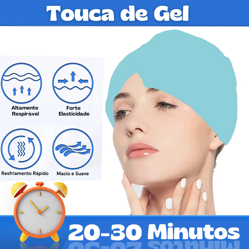 Touca com Gel para Alívio da Enxaqueca